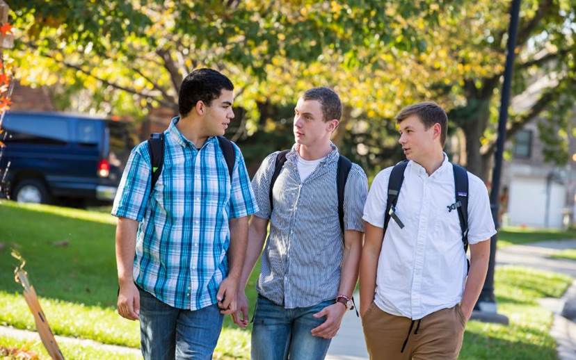 3Teenage Boys Walking 