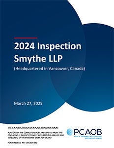 Smythe LLP Inspection Report