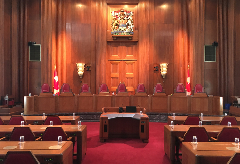 Supreme Court of Canada courtroom