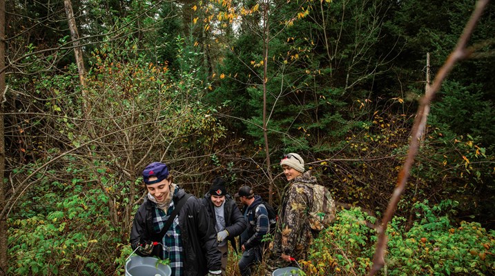 Students outside 