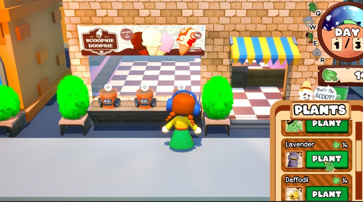 Screen capture of the game Petaltone