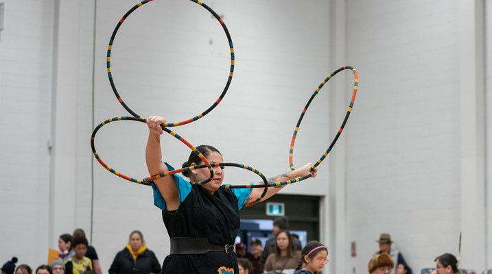 Dancer at pow wow