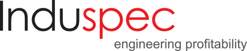 Logo. Induspec - Engineering profitability.