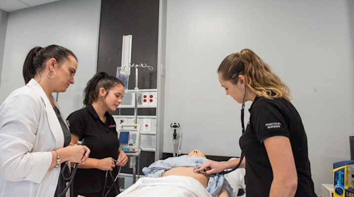 Canadore nursing students in training