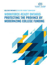 Colleges Ontario's 2026 pre-budget submission cover image