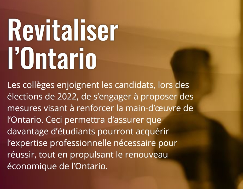 Revitaliser l’Ontario
