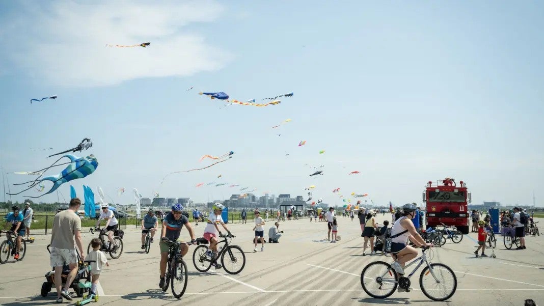 Toronto’s most unusual summer festival turns this airport runway into a giant playground