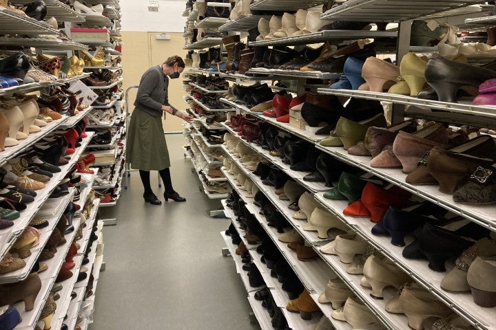 CSULB grad Lisa Van Wambeck at Toronto's Bata Shoe Museum
