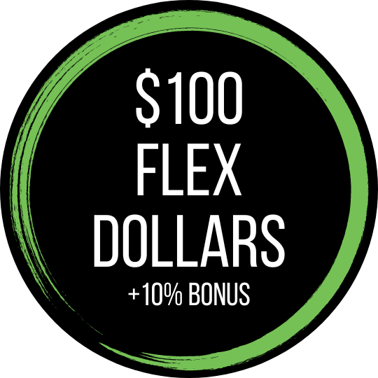 $100 Flex Dollars (Grades 6-12 only)