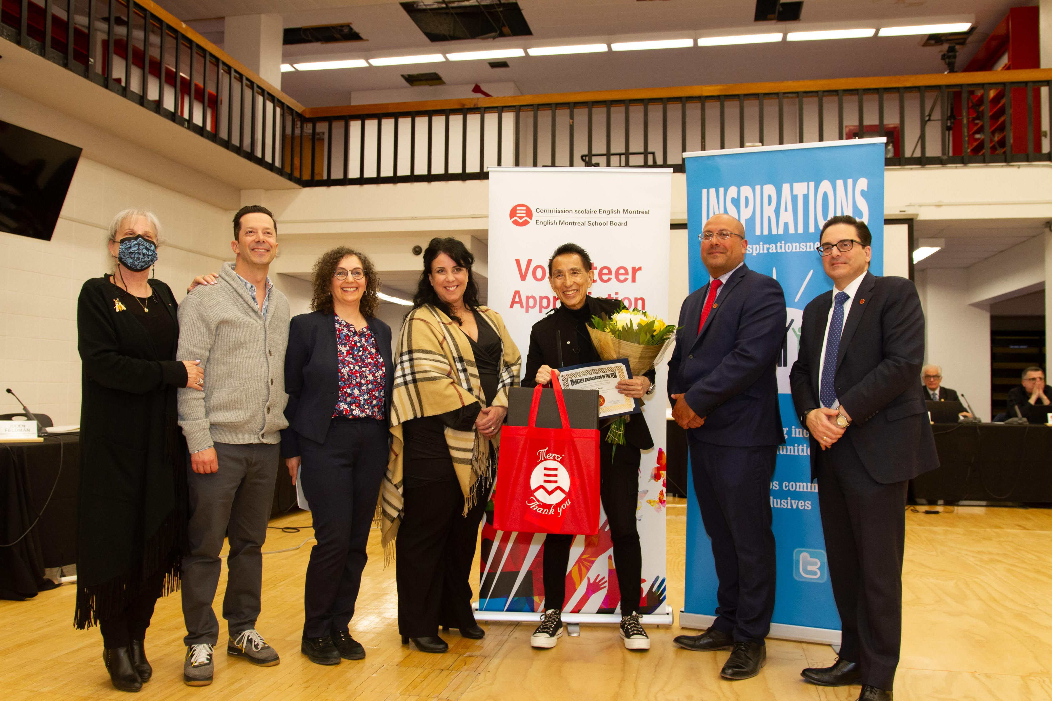 Simon Chang was named Ambassador of the Year at an EMSB event