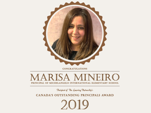 Image of Marisa Mineiro with congratulatory text