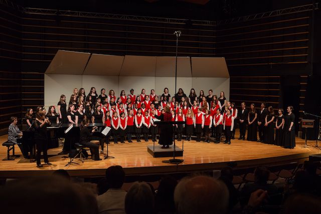 EMSB Chorale performing at their 2015 end-of-year concert.