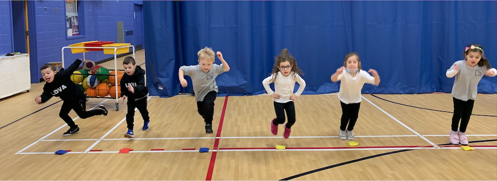 students in the gym