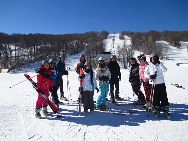 students at the filed trip