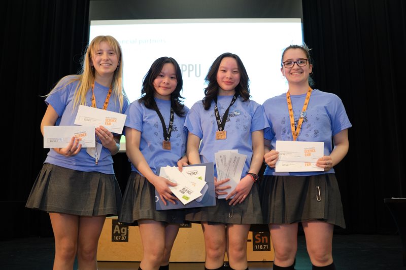 students on science fair