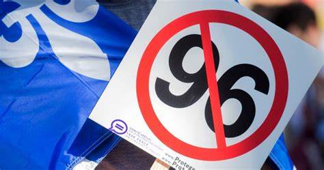 NO bill 96 sign