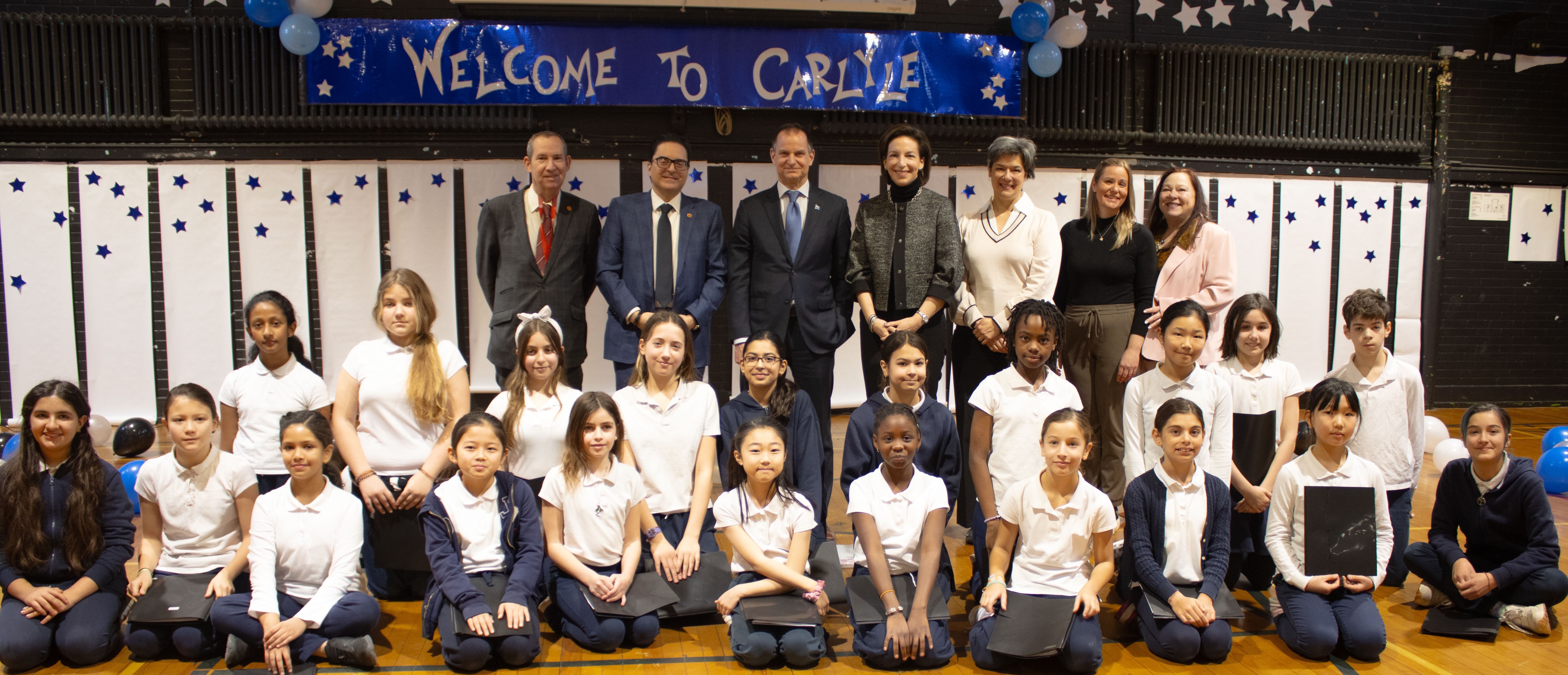 Quebec Finance Minister Girard and local MNA Setlakwe visit Carlyle School