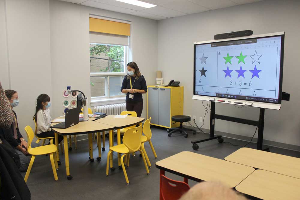 Pediatric Low Vision Clinic simulates classroom