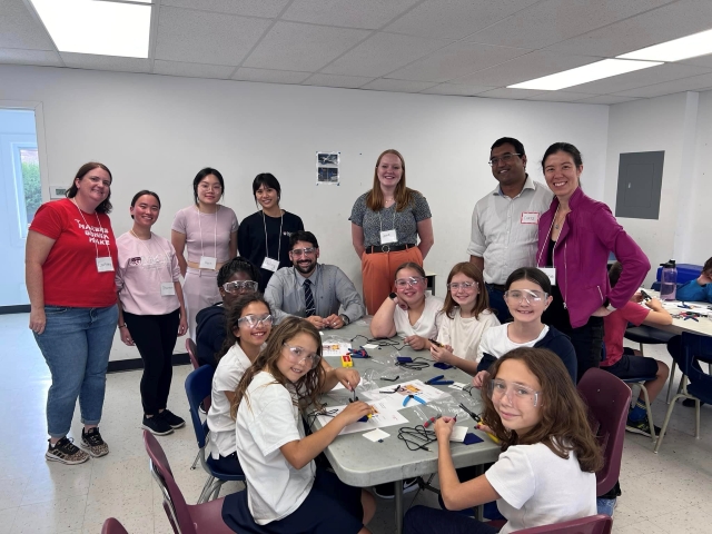 Students at Edinburgh Elementary School took part in a Makers Making Change workshop on September 28. 