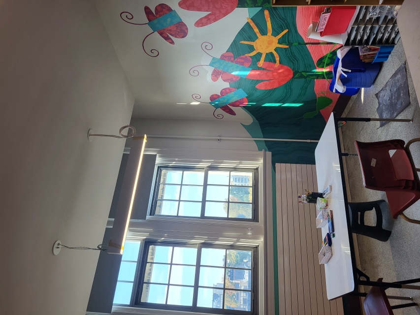 The art therapy space at Westmount Park Elementary School. Photo courtesy of the school. 