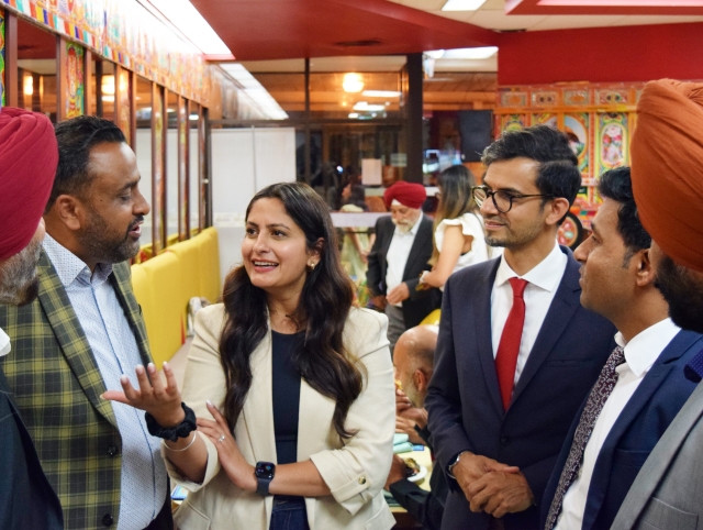 Minister Kamal Kher is seen here with her parliamentary secretary and Pierrefonds-Dollard MP Sameer Zuberi at a meeting earlier this year. Photo courtesy of the office of Kamal Khera 