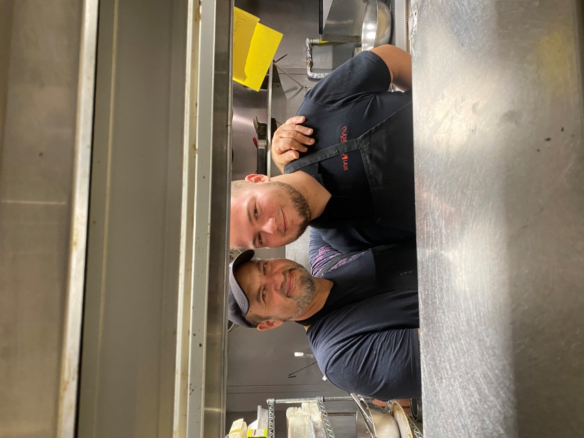 Eugenio Nicita, left, and Corrado Nicita at their family-run restaurant San Marzano in Rivière-des-Prairies in September. 