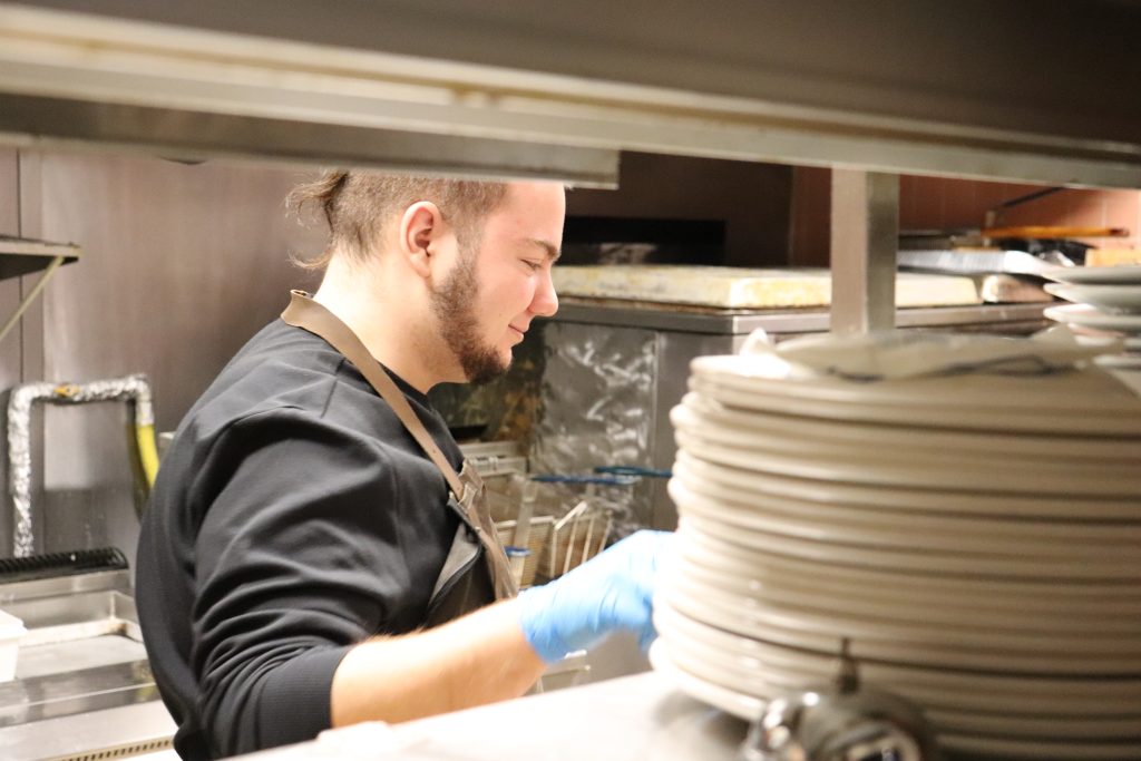 Corrado Nicita cooking at his family restaurant San Marzano in Montreal’s RDP on Jan. 6, 2025. (Pamela Pagano, CityNews)