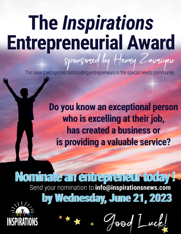 The Inspirations Entrepreneurial Award sponsored by Henry Zavriyev