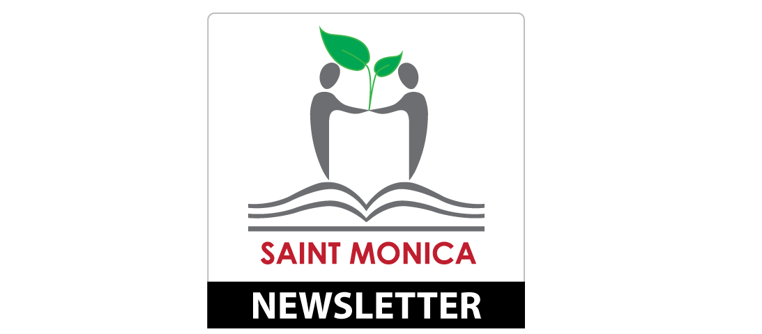 saint monica logo newsletter