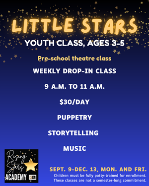 Little Stars Drop-in Preschool Theatre Class