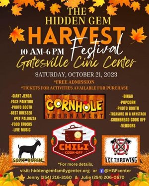 Hidden Gem Harvest Festival - Gatesville Civic Center