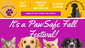 First Annual PawSafe Fall Festival - Amsler Park