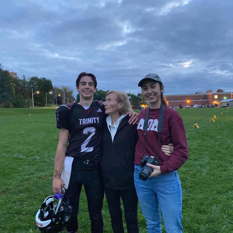 Harry at Trinity with family