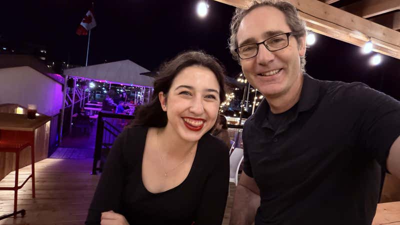 Me and Gem, out on the patio