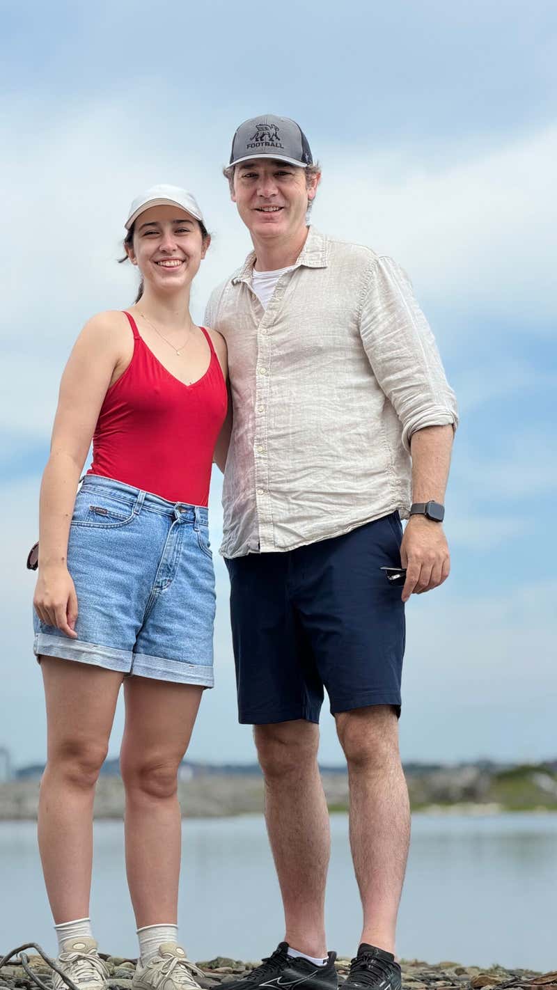 Gem and me out on McNabs Island