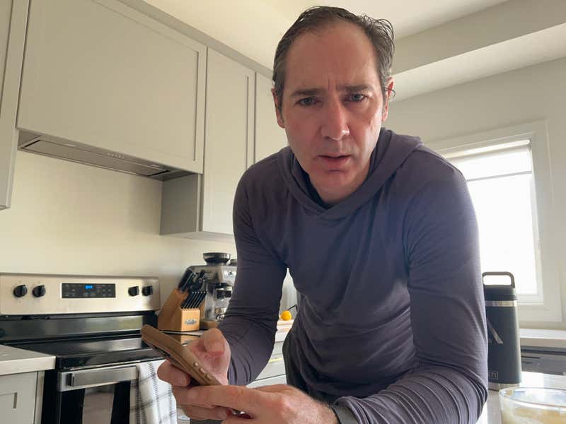 Locked into a Claude Code session in the kitchen
