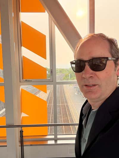 Waiting for the train