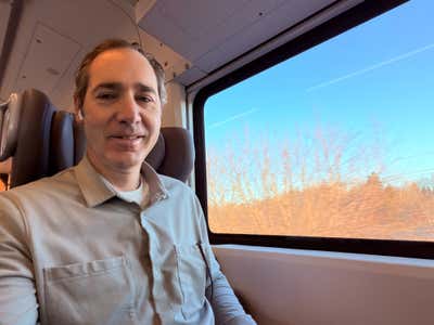 Settling in for a VIA trip to Ottawa today