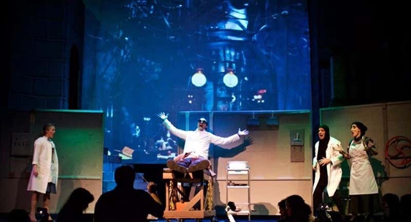 Young Frankenstein, 2016 — playing Frederick was one of the most physically demanding things I'd done since hanging up my cleats