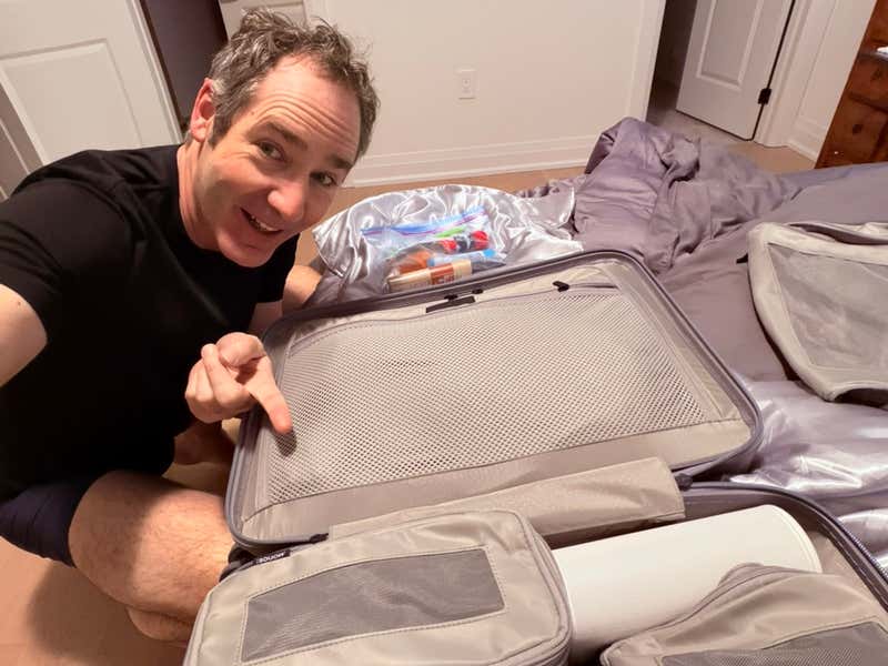 Packing night before the trip