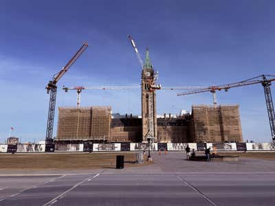 Parliament Hill — cranes and all