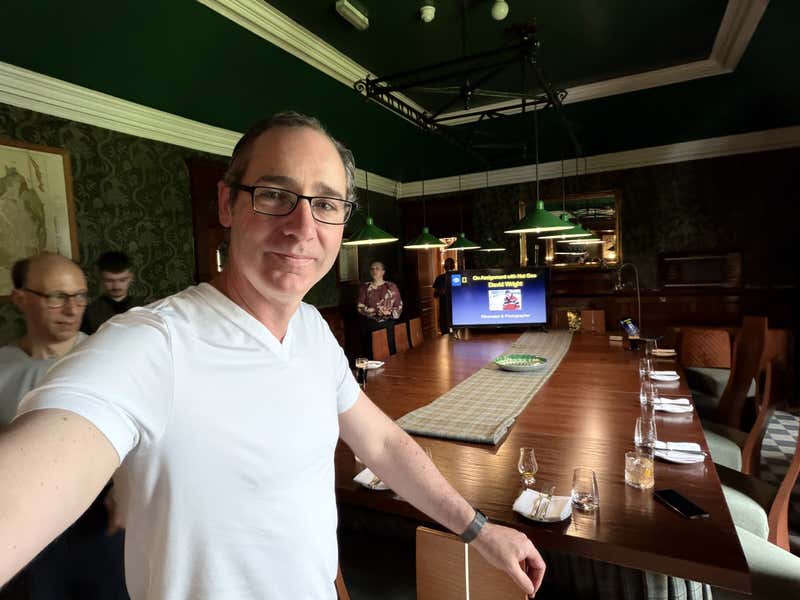Me in the games room before the talk got started