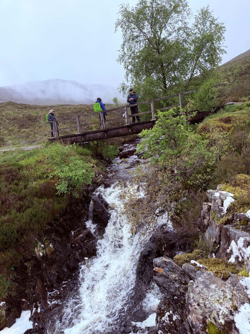 Another bridge, this one with a much more dramatic burn rushing underneath