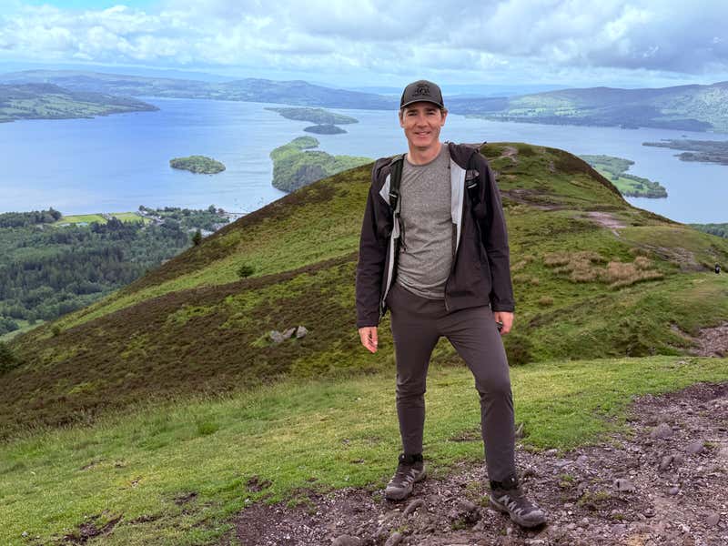And the postcard shot, the islands sitting in the loch behind me