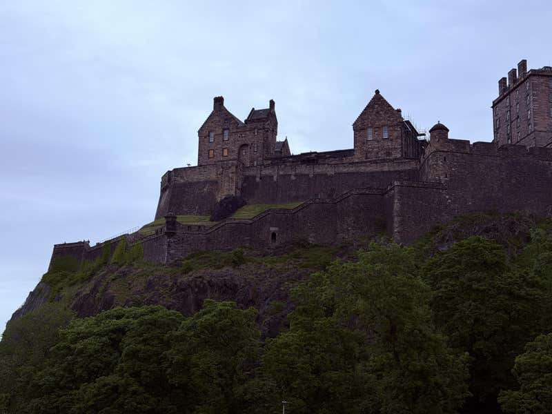 Edinburgh Castle on its rock above the city