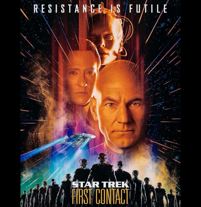 The Borg Queen and Picard - resistance versus assimilation