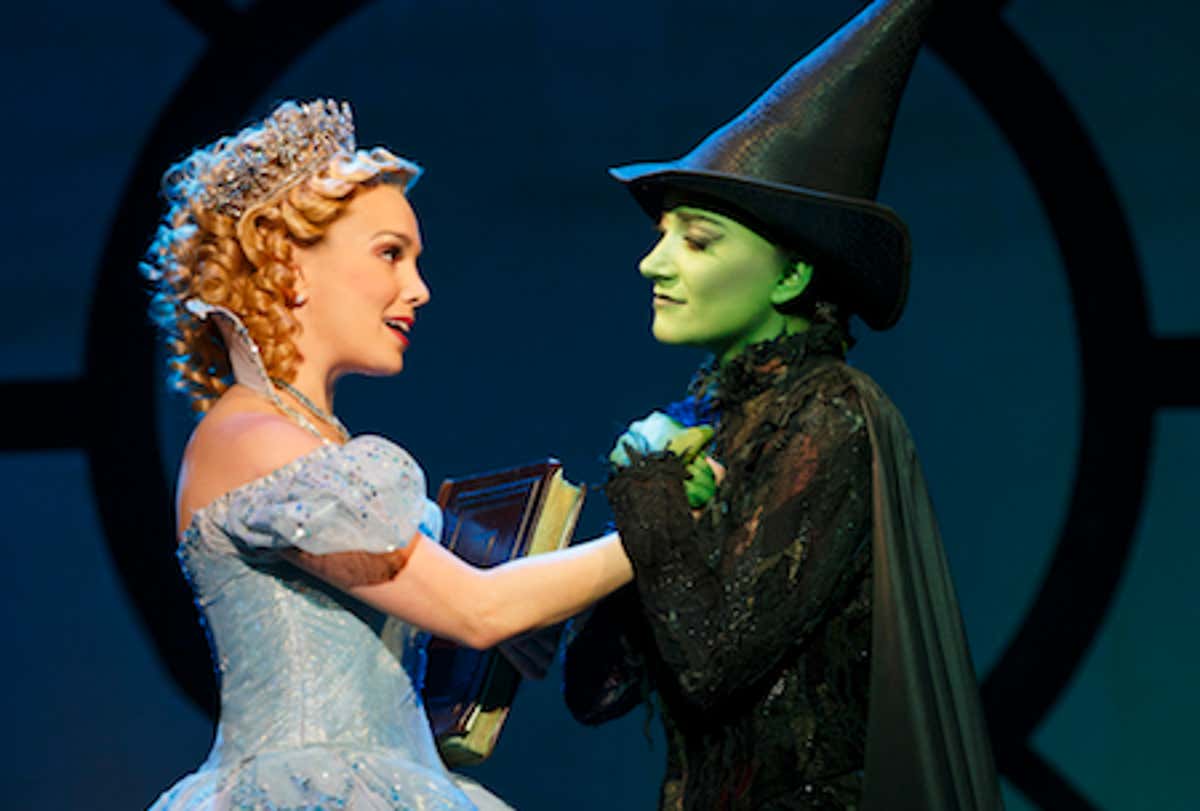 Glinda and Elphaba in a Mirvish production of Wicked