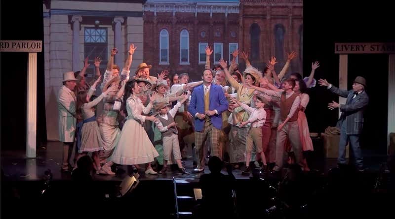 Joel as Harold Hill in the Music Man