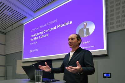 Presenting 'Designing Content Models for the Future' at Boye Aarhus 24