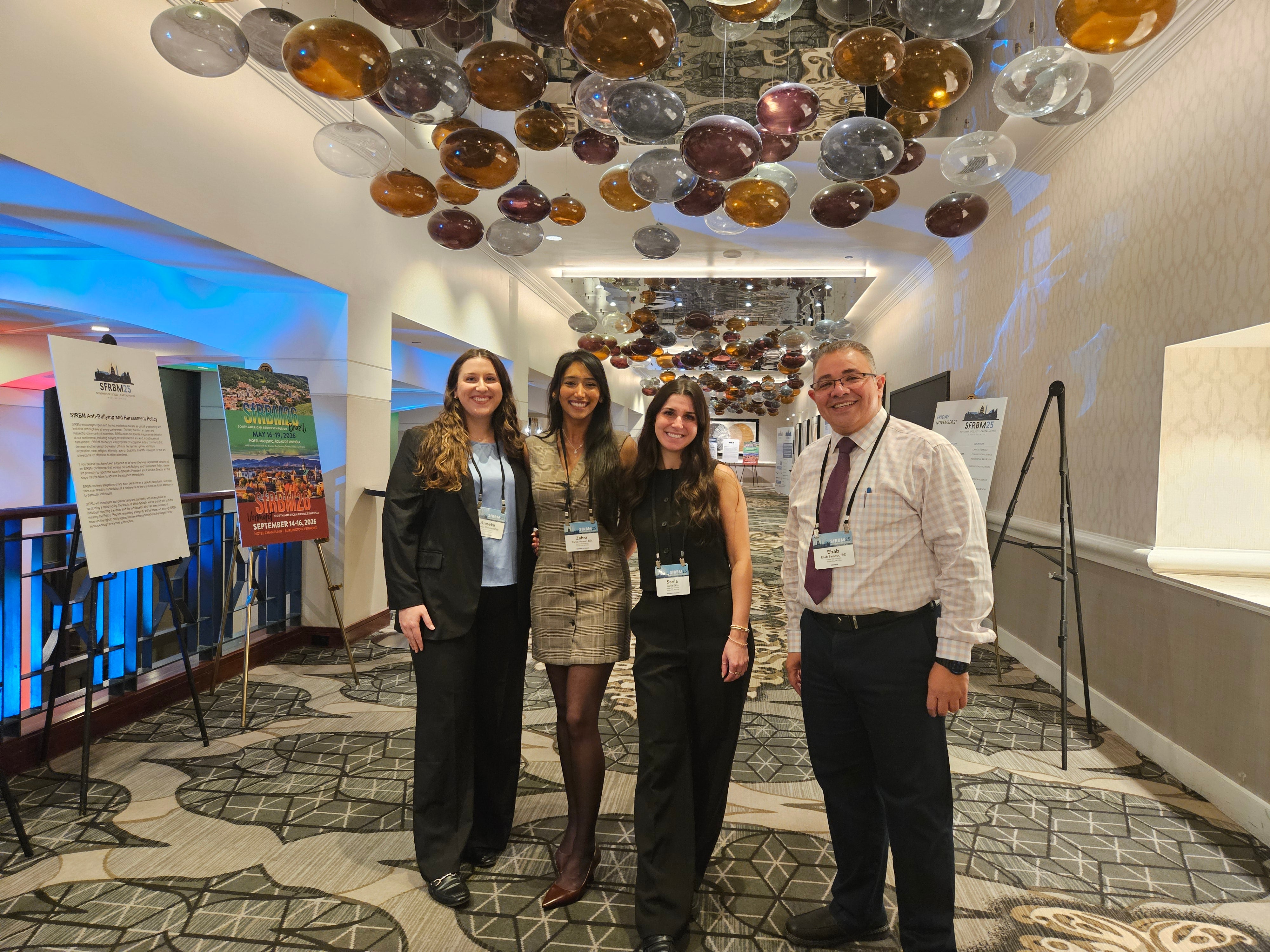 Student doctors at research event